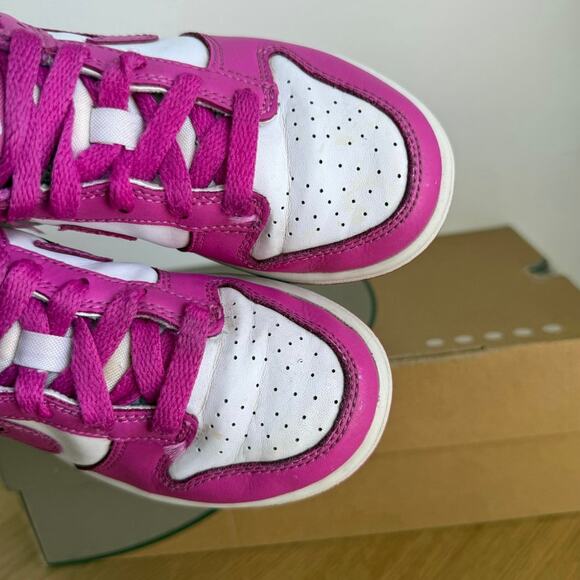 Nike Dunk Low PS “Active Fuchsia” Preschool Kids Sneakers- SZ 13 C - Picture 6 of 14